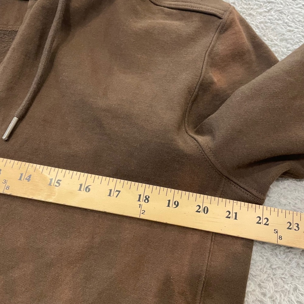 American Giant Heavyweight Hoodie Mens Medium Brown Cotton Full Zip Made in USA - Picture 9 of 10